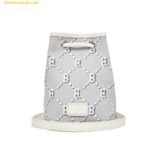  Túi Đeo Chéo MLB Dia Monogram Jacquard Mini Bucket Bag Boston Red Sox Grey 3ABMS022N-43GRS 