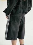  Quần Short Bad Blood Billy Track Bermuda Jeans Baggy Fit Black w-jeans24-005 