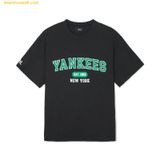  Áo Phông MLB Korea Varsity New York Yankees Black Màu Đen 3ATSV0243-50BKS 