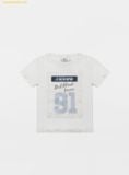  Áo Crop Bad Blood Jador T-shirt - White/Powder Blue w-tee24-038 