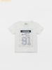 Áo Crop Bad Blood Jador T-shirt - White/Powder Blue w-tee24-038