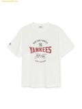  Áo Phông MLB Varsity Vintage Color Graphic Overfit Functional Short Sleeve T-Shirt New York Yankees 3ATSV0653-50IVS 