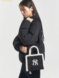  Túi Tote Viền Lông MLB Basic New York Yankees Tote Bag 3AORS0746-50BKS 