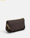  Túi Đeo Vai Coach Nolita 19 In Blocked Signature Canvas - Nâu 