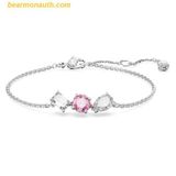  Vòng / lắc tay SWAROVSKI Mesmera bracelet Mixed cuts, Pink, Rhodium plated- Bạc 
