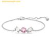 Vòng / lắc tay SWAROVSKI Mesmera bracelet Mixed cuts, Pink, Rhodium plated- Bạc