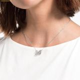  Dây cổ, dây chuyền SWAROVSKI Dancing Swan necklace Swan, White, Rhodium plated - 5514421 