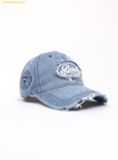  Mũ Bab Blood Oval Logo Denim Ball Cap - Blue w-hat24-028 