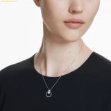  Dây Đeo Cổ, Dây Chuyền Swarovski Constella pendant Pavé, Round cut, White, Rhodium plated 5692261 - Bạc 
