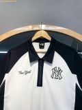  Áo Polo zip New Era Màu Trắng Tay Đen 