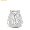 Túi Đeo Chéo MLB Dia Monogram Jacquard Mini Bucket Bag Boston Red Sox Grey 3ABMS022N-43GRS