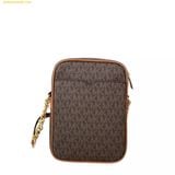  Túi Đeo Chéo Michael Kors MK Jet Set Travel Medium Logo Crossbody Bag Màu Nâu 
