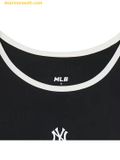  Áo Ba Lỗ MLB Nữ Phom Croptop Basic Small Logo Màu Đen 3FTKB0153 