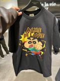  Áo Phông ADLV Crayon Shinchan Action Kamen Shinchan Short Sleeve T-Shirt Màu Đen 