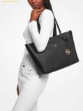  Túi Tote Michael Kors Mk Maisie Large Pebbled Leather 3-in-1 Tote Bag - Đen Logo 