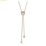  Dây đeo cổ, dây chuyền Swarovski Connexus Y pendant Mixed cuts, Love is around, Pink, Rose gold-tone plated 5690044 