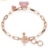  Vòng, lắc tay SWAROVSKI Teddy bracelet Bear, Pink, Rose gold-tone plated 