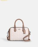  Túi Trống Coach Mini Rowan Crossbody Bag In Blocked Signature Leather 