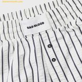  Quần Ống Suông Bab Blood AJ Easy Pants - Black/Stripe w-pts24-040 