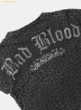  Áo Bad Blood Crack Print T-Shirt - Black Leopard w-tee25-045 