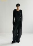  Áo Tay Dài Bad Blood Beyond Soft Henley Neck Long Sleeve Black w-tee24-087 