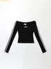 Áo BAD BLOOD Barbara Off Shoulder Top - Đen w-tee24-046