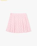  Chân váy xếp ly MLB Classic Monogram Skirts 3FSKM0143 hồng 