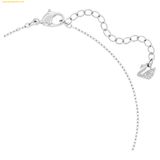  Khuyên tai + dây cổ hình tim SWAROVSKI Attract set Heart, White, Rhodium plated - SKU 5646751 