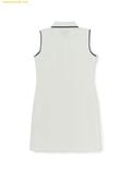  Đầm Polo MLB Women's Varsity Slim Fit Cara Nashi One Piece New York Yankees 3FOPV0353-50IVS - Trắng 