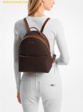  Balo Michael Kors MK Sheila Medium Logo Backpack - Nâu 