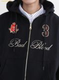  Áo Hoodie Zip Bad Blood Royal Classic Hooded Zip-Up - Black w-hde24-063 Màu Đen 