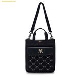  Túi MLB Korea Dia Monogram Jacquard Sub Bag New York Yankees Black 7AUBMD24N-50BKS 