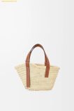  Túi Xách LOEWE Small Basket bag in palm leaf and calfskin 