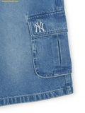  Quần Short MLB Women's Basic Cargo Denim Shorts New York Yankees 3FDPB0453-50INS Màu Xanh 