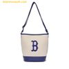 Túi Đeo Chéo MLB Bucket Canvas Logo Boston Red Sox 3ABMS072N-43CRS - Kem Xanh
