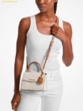  Túi Xách Michael Kors MK Ava Extra-Small Saffiano Leather Crossbody - Màu Trắng Logo 