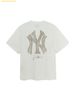 Áo Phông MLB Vintage Monogram Big Lux Overfit Short Sleeve T-Shirt New York Yankees 3ATSM0754-50IVS Màu Trắng