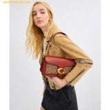  Túi Đeo Vai Coach Tabby Shoulder Bag 26 In Signature Canvas, CI032, Màu sắc: Nâu 