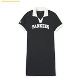  Dầm Polo Nữ MLB Varsity Lettering Pique One-Piece New York Yankees 3FOPV0143-50BKS Đen XS 
