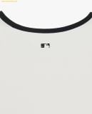  Áo Ba Lỗ MLB Nữ Phom Croptop Basic Small Logo Màu Trắng 3FTKB0153 