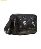  Túi Đeo Chéo Karl Lagerfeld Paris Maybelle Camera Crossbody LH4ES9BJ - Đen 