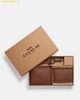 Ví Nam Coach Boxed 3 In 1 Wallet Gift Set 64118 - Nâu