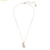  Dây cổ, dây chuyền SWAROVSKI Nice pendant Feather, White, Rose gold-tone plated 