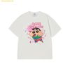 Áo Phông ADLV Crayon Shinchan Action Kamen Shinchan Short Sleeve T-Shirt Màu Trắng