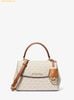 Túi Xách Michael Kors MK Ava Extra-Small Saffiano Leather Crossbody - Màu Trắng Logo