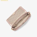 Túi Đeo Chéo Nữ Michael Kors MK Medium Logo Convertible Crossbody Bag Màu Hồng 