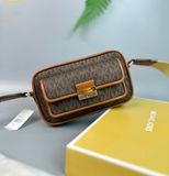  Túi đeo chéo Michael Kors MK Bradshaw Extra Small Metallic Signature Logo Camera Crossbody Bag 