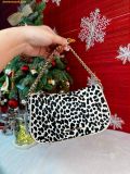  Túi Đeo Vai Michael Kors MK Carmela Small Cheetah Print Calf Hair and Leather Satchel 