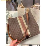  Túi Đeo Vai Michael Kors MK Pratt Medium Signature Logo And Metallic Shoulder Bag 35F4G3FS2B 
