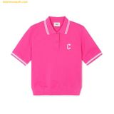  Áo Polo MLB Women's Basic Cleveland Guardians Magenta 3FPQB0243-45MAS Màu Hồng 